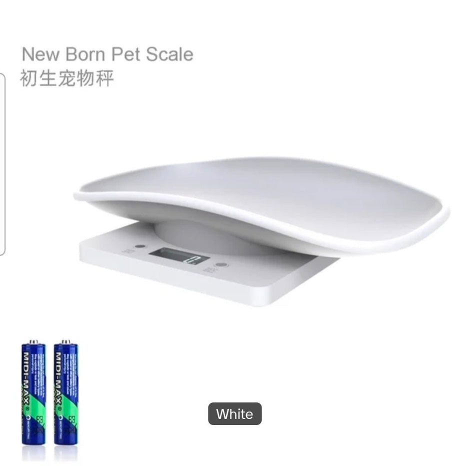 Digital pet scale size dimensions and batteries