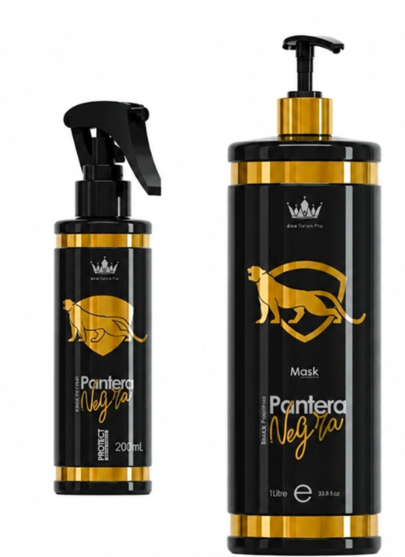Pantera Negra Hair Mask 1L and Heat Protector Spray 200ml