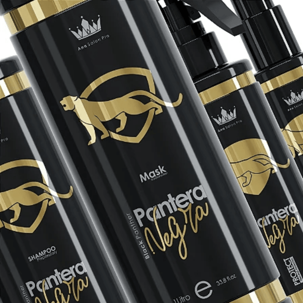 Pantera Negra hair care kit product set
