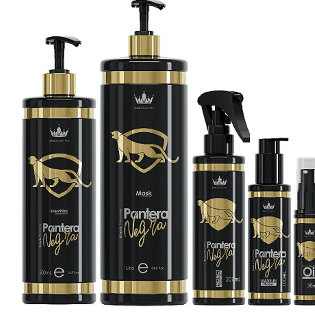 Pantera Negra Professional 5-Step Hair Treatment Kit