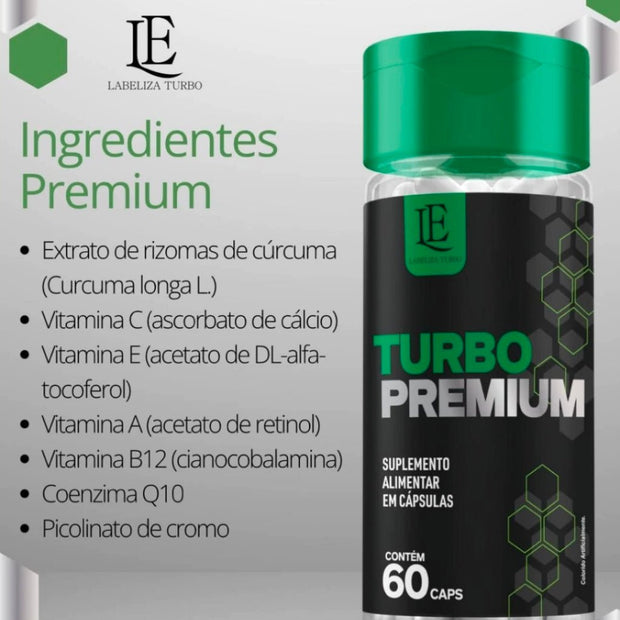 Turbo Premium food supplement bottle