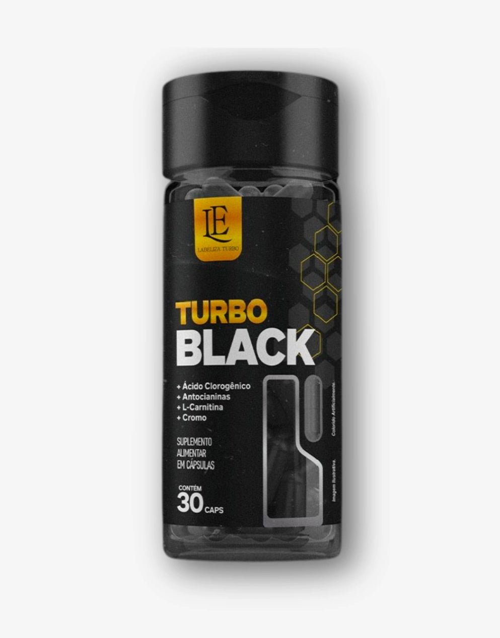 Turbo Black food supplement bottle