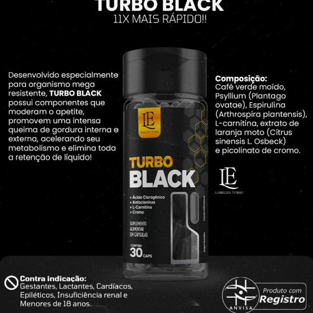Turbo Black food supplement bottle