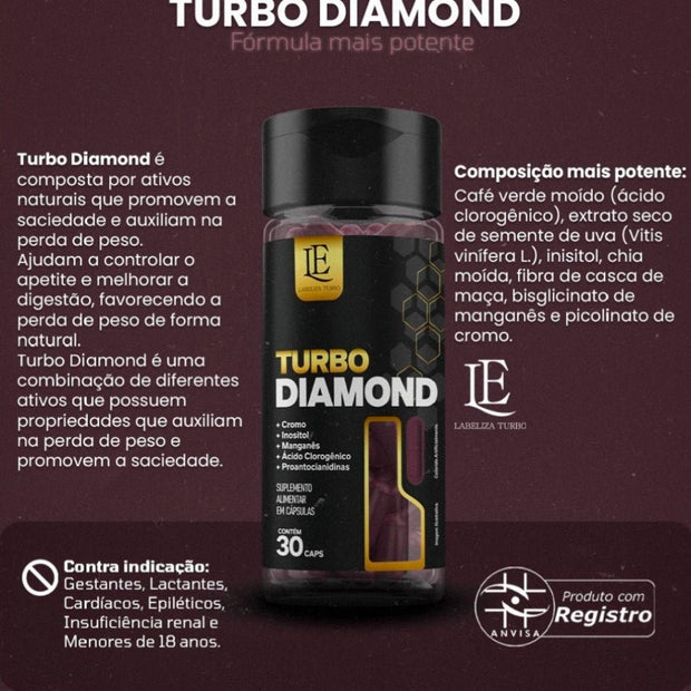 Turbo Diamond food supplement bottle