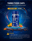 Turbo Tizer Caps food supplement bottle